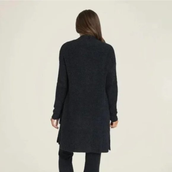 BAREFOOT DREAMS - Cozychic Lite Long Weekend Cardi in Black szS - Picture 4 of 15